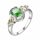 Alloy Engagement Ring with Crystal