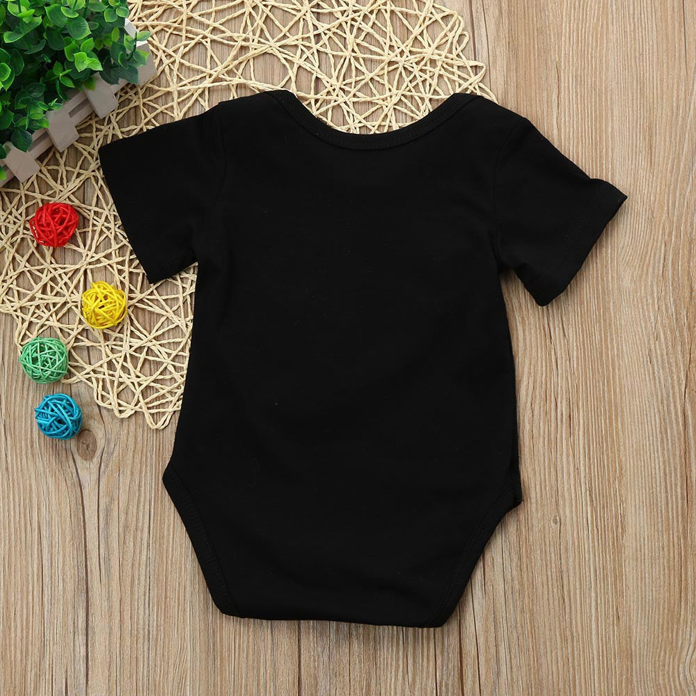 Newborn Kids Baby Boys Outfits Clothes Letter Printing Romper Jumpsuit Pajamas